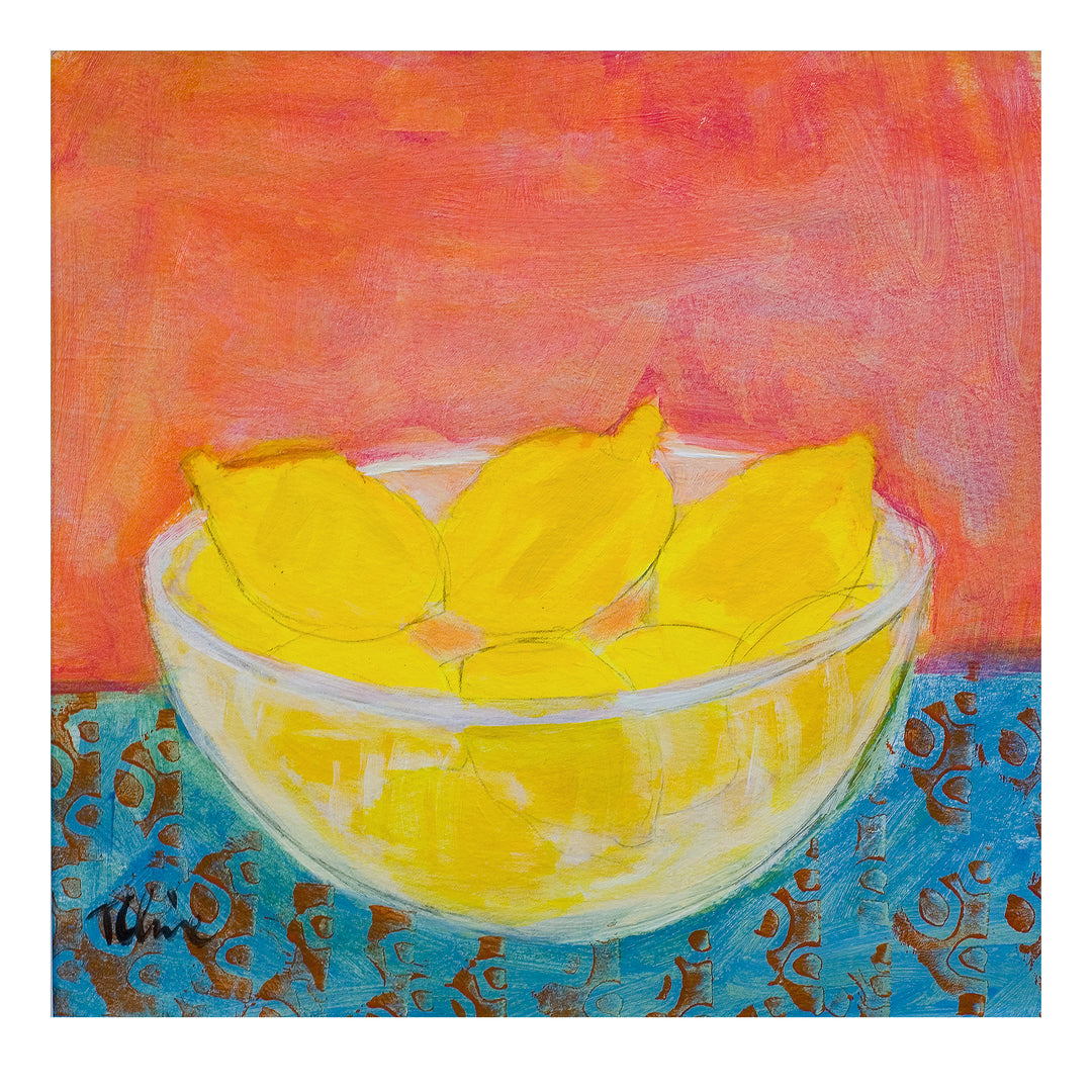 Lemon Bowl 1  |  Fine Art Print